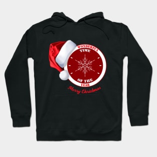 Christmas Clock with Hat Hoodie